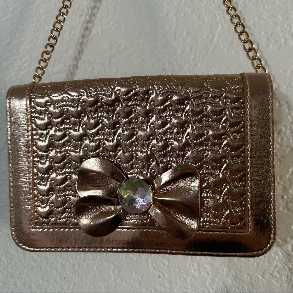 Disney‎ Princess Purse Crown Bow Gold - Picture 3 of 6